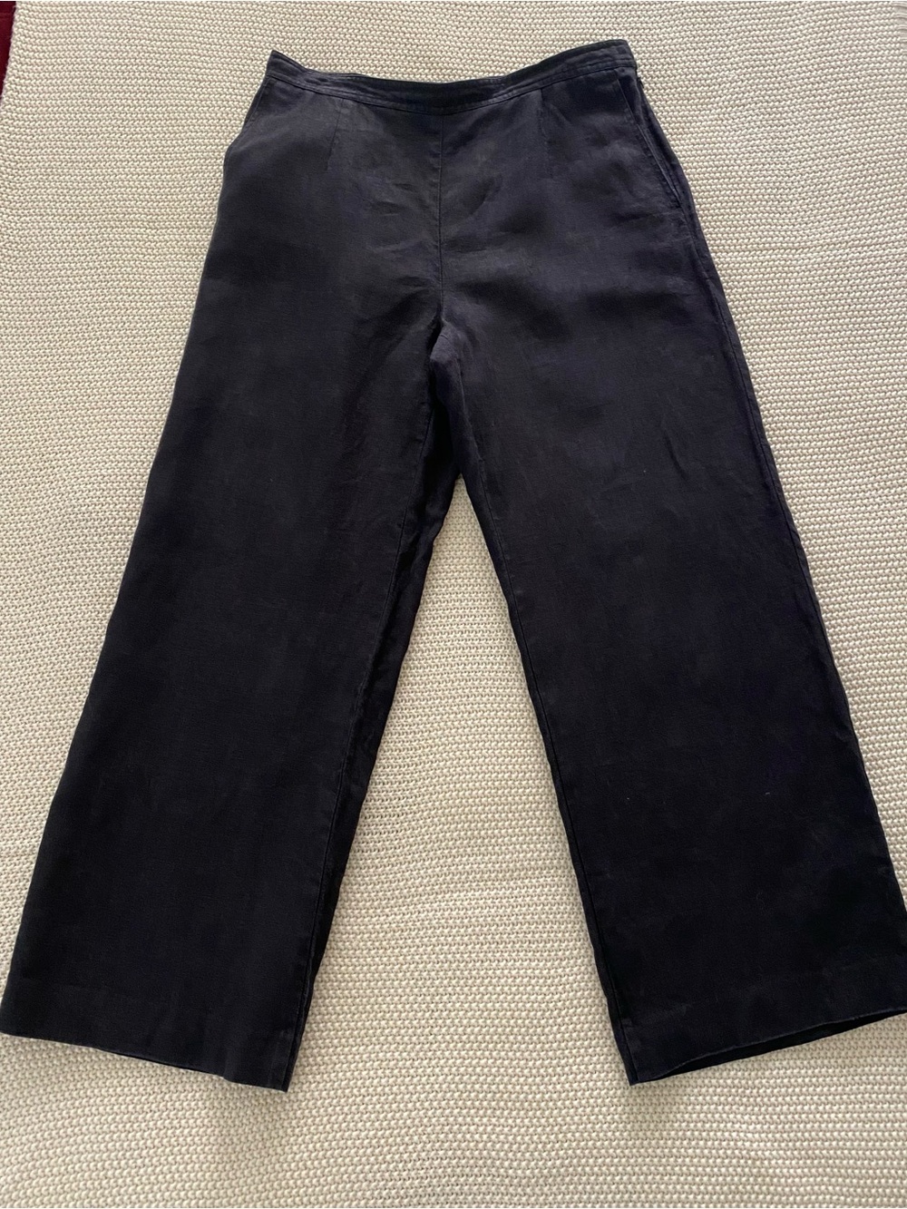 Talbots 100%  linen wide-leg pants size 12